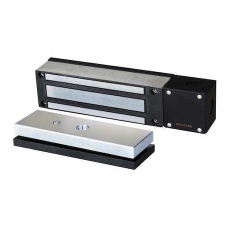 Seco-Larm Electromagnetic Gate Lock with 1,200-lb (544kg) holding force. 12 or 24 VDC operation wit SLM-E-942FC-1K3SQ